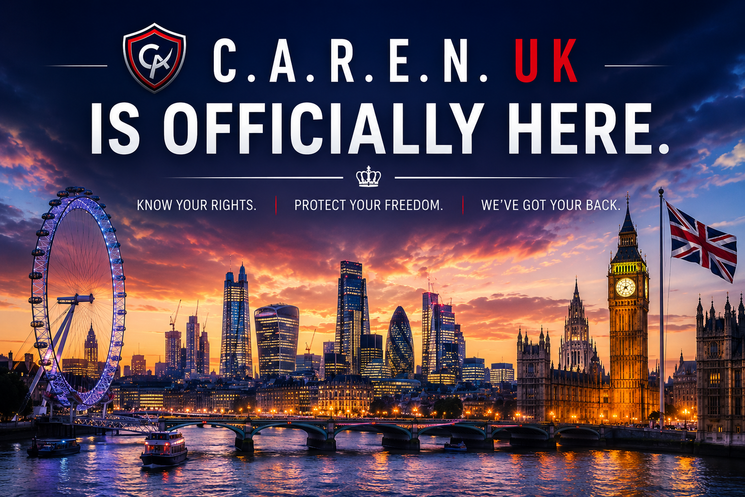 C.A.R.E.N. UK is officially here — London skyline